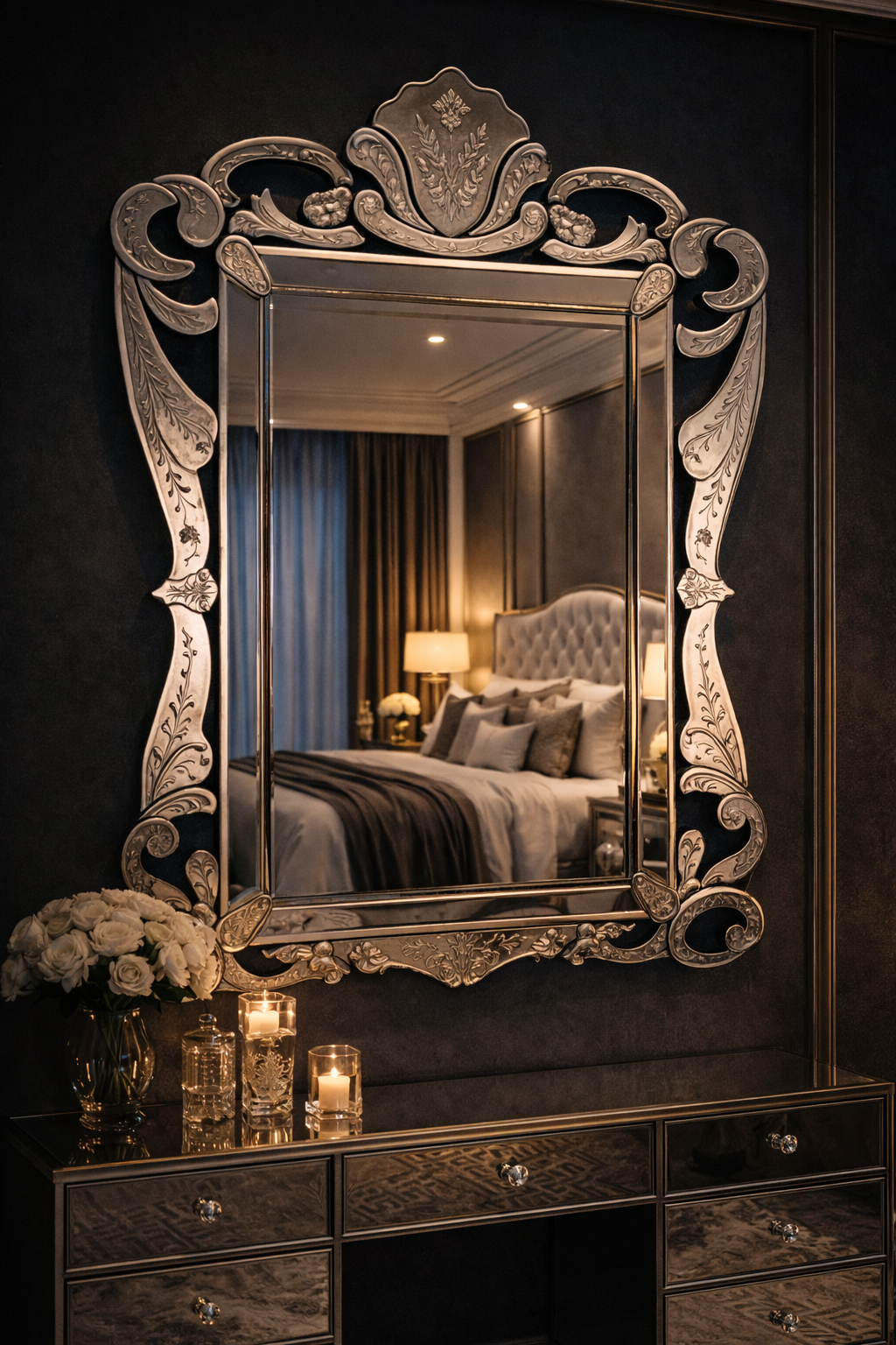 Rustic Floral Charm Mirror thumbnail